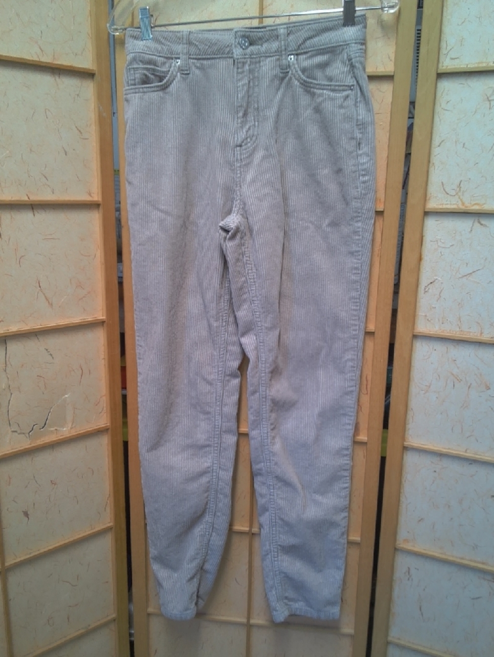 BDG Urban Outfitters Corduroy Straight-Leg Mom High Rise Pants in Tan Size 25